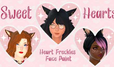 Sweet Hearts (Heart Freckle Face Paint)