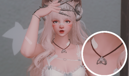 Ancient mask necklace