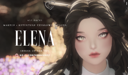 [Lys] Elena - All Faces - Seeker Of The Sun - Makeup + Retexture Eyebrows Inclued