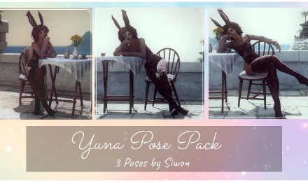 Yuna Waiting For You Pose Pack