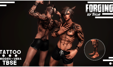 [T] Thor's Valhalla - Forging Tattoo (M)
