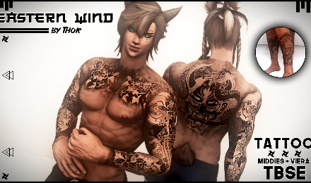 [T] Thor's Valhalla - Eastern Wind Tattoo (M)