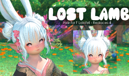 Lost Lamb Hair for Au Ra, Miqo'te, and Lalafell