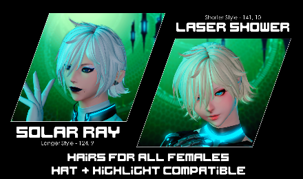 Solar Flare and Laser Shower Hairs