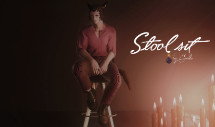 Stool sit pose