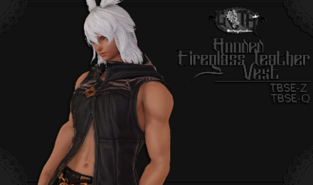 Hooded Fireglass Leather Vest [TBSE+]